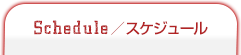 Schedule／スケジュール